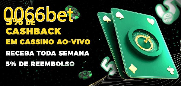 Promoções do cassino ao Vivo 0066bet